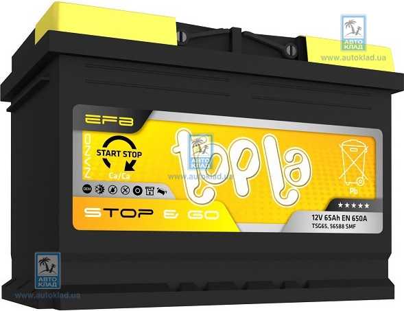 Аккумулятор 65Ач EFB Euro (0) TOPLA 112065