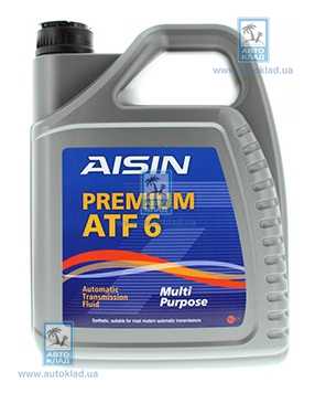 Олива трансмісійна PREMIUM ATF6 5л AISIN ATF-92005