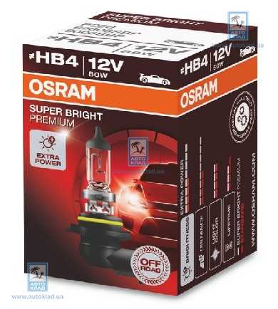 Лампа HB4 51W P22d Super Bright Premium Off-Road OSRAM 69006SBP