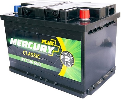 Аккумулятор 75Ач 640A CLASSIC Plus MERCURY P47296