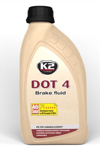 Тормозная жидкость DOT4 TURBO BRAKE FLUID 0.5л K2 T1041