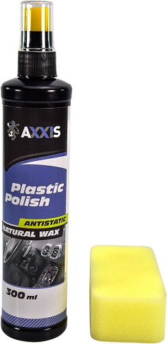 Очисник-полироль пластика салону c губкой 300мл AXXIS VSB087