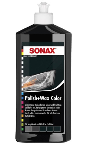 Поліроль для кузова чорний віск 500мл SONAX 296100