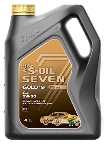 Масло моторное 5W-30 Seven GOLD #9 C3 4л S-OIL SNG5304