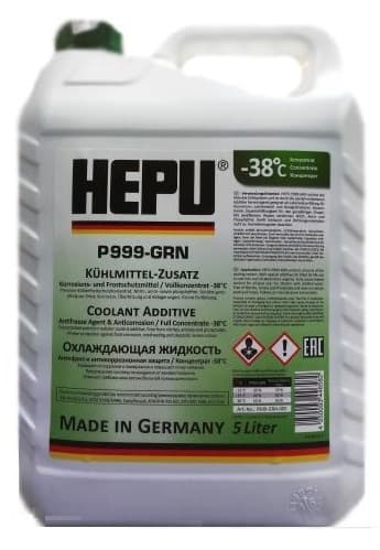 Антифриз G11 -38°C зеленый 5л HEPU P900RM11GRN005