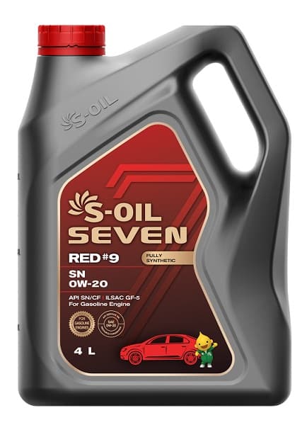 Олива моторна 0W-20 Seven RED #9 SN 4л S-OIL SNR0204