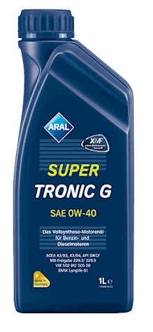 Масло моторное 0W-40 SuperTronic G 1л ARAL 15A8AE