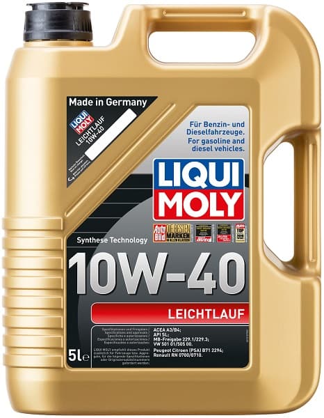 Масло моторное 10W-40 Leichtlauf 5л LIQUI MOLY 9502