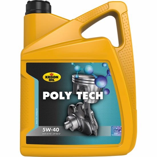 Масло моторное 5W-40 POLY TECH 5л KROON OIL 36140