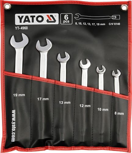 Набір ключів рожково-торцевих 6 предметів YATO YT4960