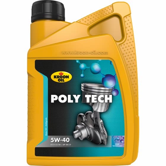 Масло моторное 5W-40 POLY TECH 1л KROON OIL 36139