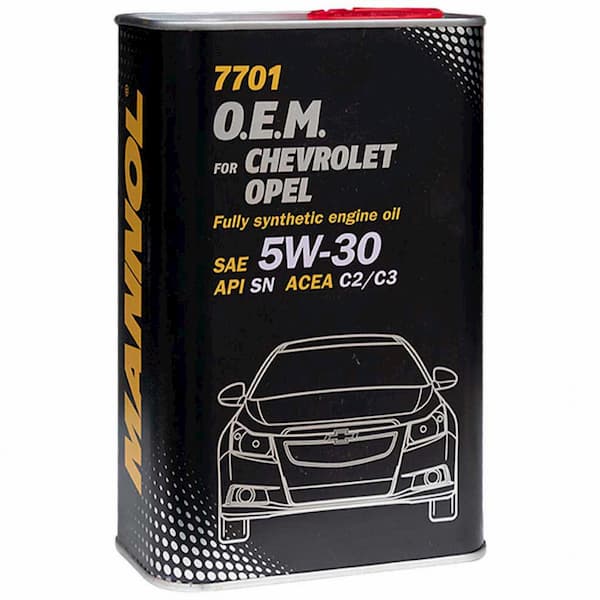 Масло моторное 5W-30 7701 OEM Chevrolet Opel 1л метал MANNOL MN60711