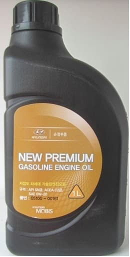 Масло моторное 0W-20 New Premium Gasoline 1л HYUNDAI/KIA 0510000161