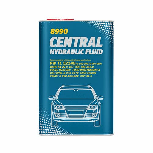 Олива гідравлічна 8990 Central Hydraulic Fluid 1л метал MANNOL MN3013