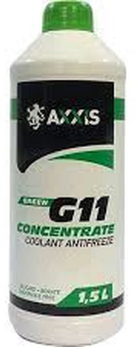 Антифриз G11 -80°C  ECO концентрат зеленый 1.5л AXXIS P999G11GRECO