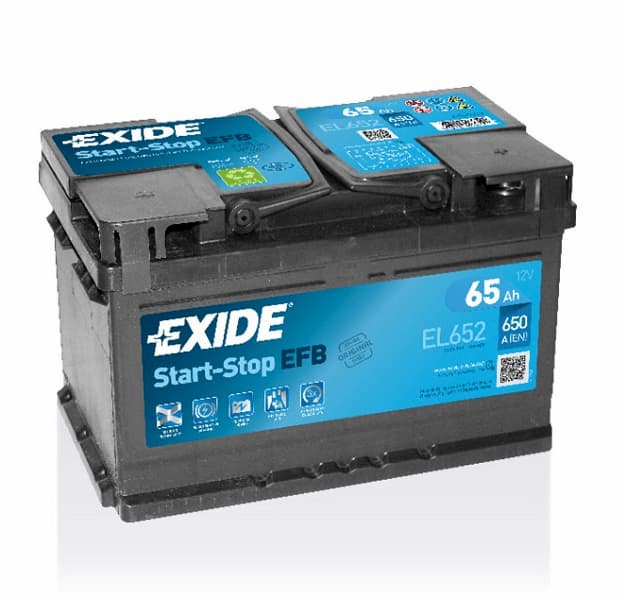 Аккумулятор 65Ач 650A START-STOP EFB EXIDE EL652