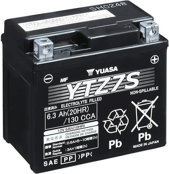 Аккумулятор мото 6.3Ач High Performance MF VRLA Battery YUASA YTZ7S