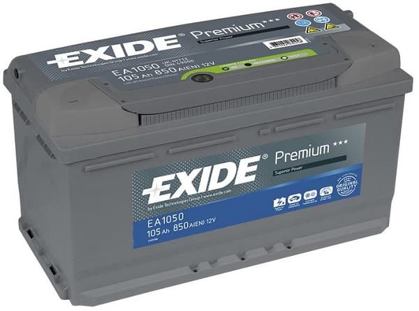 Аккумулятор 105Ач 850A EXIDE EA1050