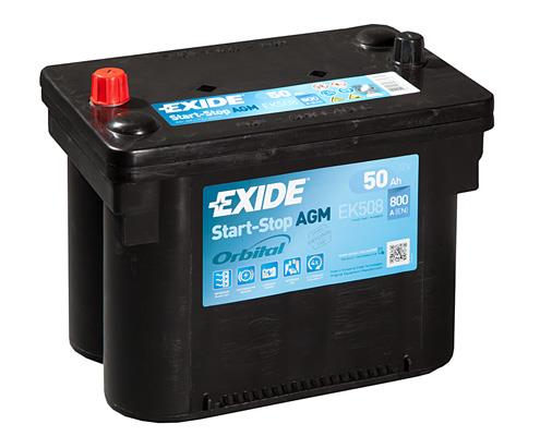 Аккумулятор AGM 50Aч Start-Stop EXIDE EK508