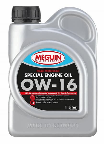 Масло моторное 0W-16 Special Engine Oil 1л MEGUIN 33055