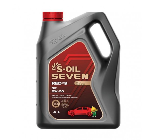 Олива моторна 0W-20 Seven RED #9 SP 4л S-OIL SRSP0204
