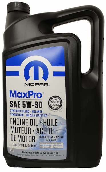 Масло моторное 5W-30 MaxPro Engine Oil SP/GF-6A 5л MOPAR 68518205AA