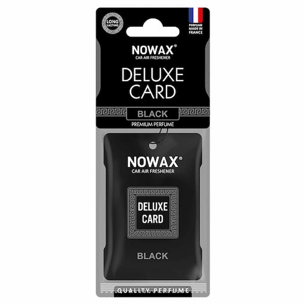 Ароматизатор подвесной Delux Card Black 6г NOWAX NX07733