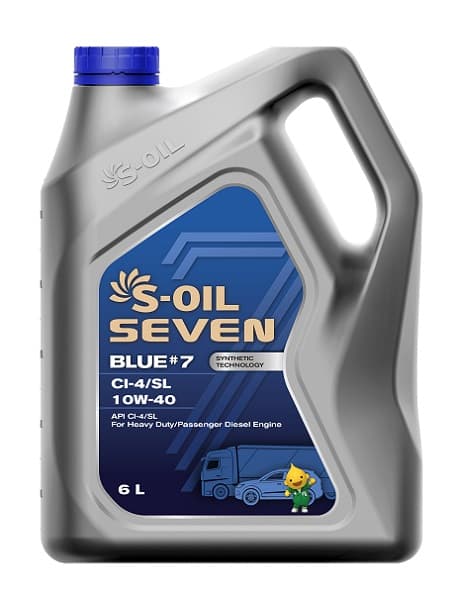 Олива моторна 10W-40 SEVEN BLUE #7 CI-4/SL 6л S-OIL SBCI10406