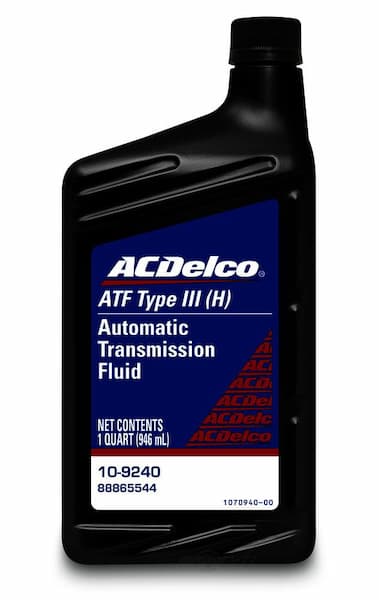 Масло трансмиссионное ATF Type III H 0.95л AC DELCO 109240