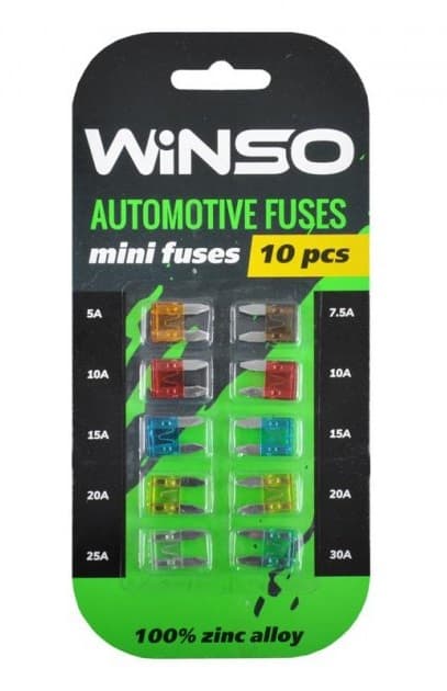 Предохранители Mini комплект 10шт WINSO 155100