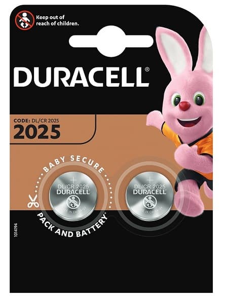 Батарейка литиевая CR2025 комплект 2шт DURACELL 6409618