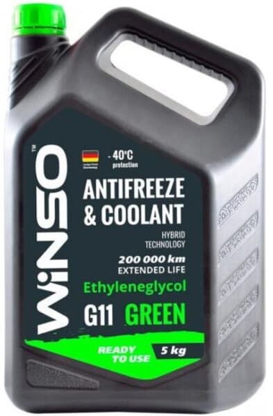 Антифриз G11 -40°С зелений 5л WINSO 880950