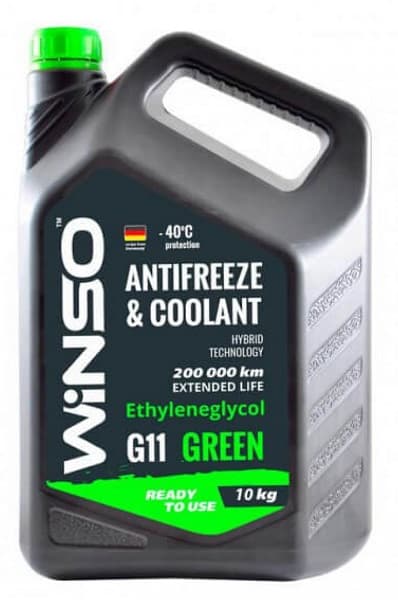 Антифриз G11 -40°С зеленый 10л WINSO 881070