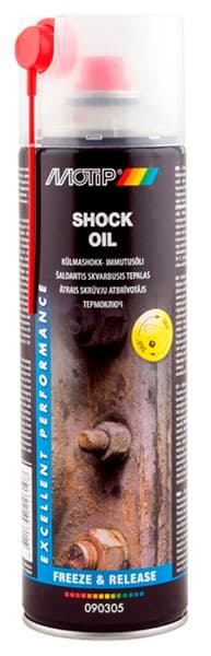 Антикоррозионное масло термоключ -30°C Shock oil аэрозоль 500мл MOTIP 090305BS