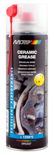 Смазка керамическая термостойкая Ceramic grease аэрозоль 500мл MOTIP 090307BS