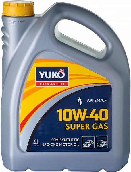 Олива моторна 10W-40 SUPER GAS API SM/CF 4л YUKO 4820070245332