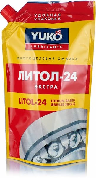 Смазка Литол-24 375г со штуцером YUKO 4820070241365