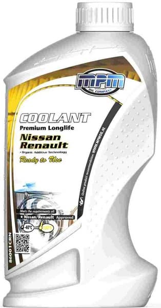 Антифриз Premium Longlife Renault-Nissan -40°C желтый 1л MPM 86001CRN