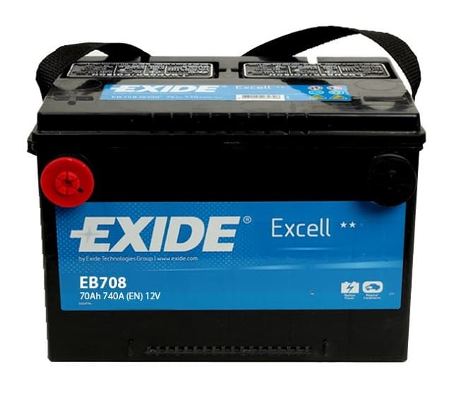 Аккумулятор 70Ач 740A EXIDE EXCELL EXIDE EB708
