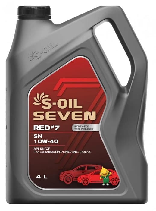 Масло моторное 10W-40 Seven RED #7 SN 4л S-OIL SRSN10404