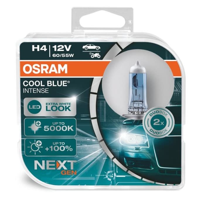 Лампа H4 60/55W P43t FS COOL BLUE INTENSE NEXT GEN 2шт OSRAM 64193CBNHCB