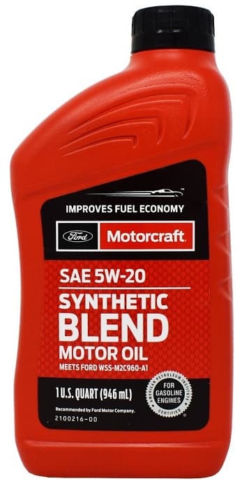 Масло моторное 5W-20 Motorcraft Synthetic Blend Motor Oil 950мл FORD XO5W20Q1SP