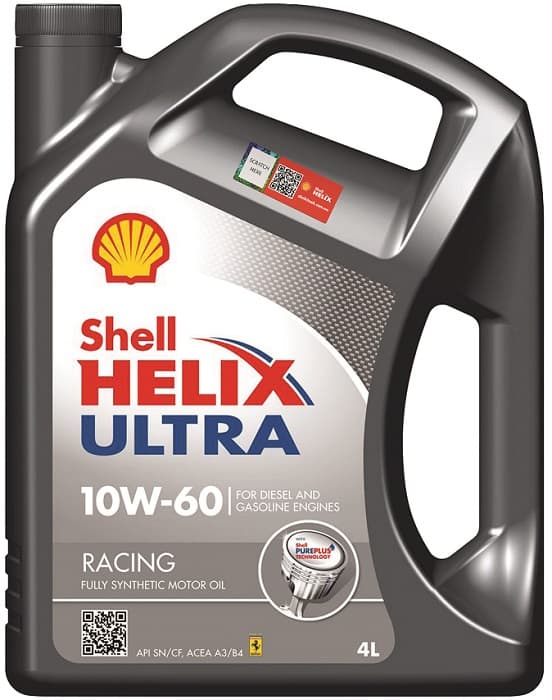 Олива моторна 10W-60 Helix Ultra Racing 4л SHELL SHELL00025