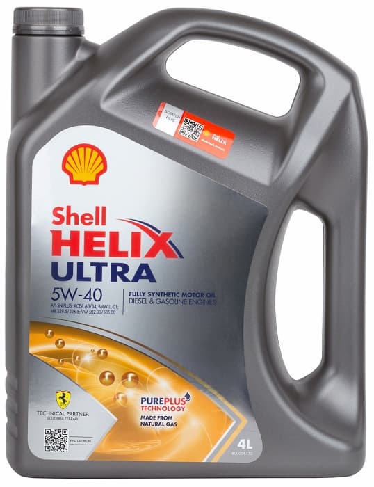 Масло моторное 5W-40 Helix Ultra 4л SHELL SHELL00032