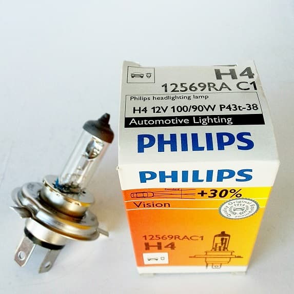 Лампа 12V H4 100/90W P43t-38 RallyVision PHILIPS 12569RAC1