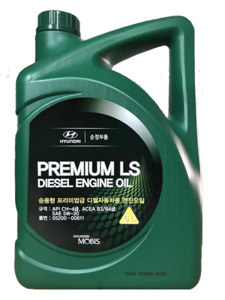 Масло моторное 5W-30 Premium LS Diesel 6л HYUNDAI/KIA 0520000611