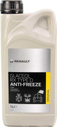 Антифриз Glaceol RX type D -70°C концентрат зеленый 1л RENAULT 7711428132
