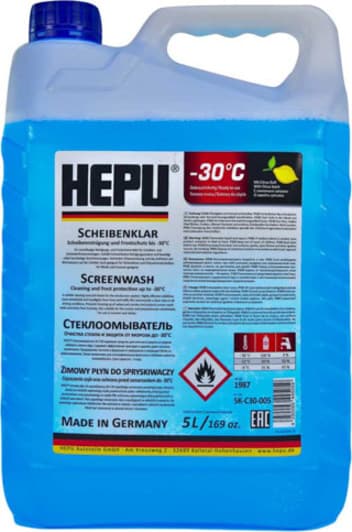 Жидкость омывателя зима -30°C 5л HEPU SKC30005