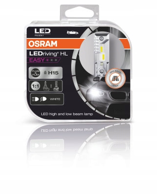 Лампа LED 12V H15 16.5/3.8W 6500K PGJ23T-1 / LEDRIVING 2шт OSRAM 64176DWESYHCB