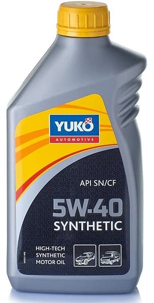 Масло моторное 5W-40 SUPER SYNTHETIC API SN/CF 1л YUKO 4820070245592